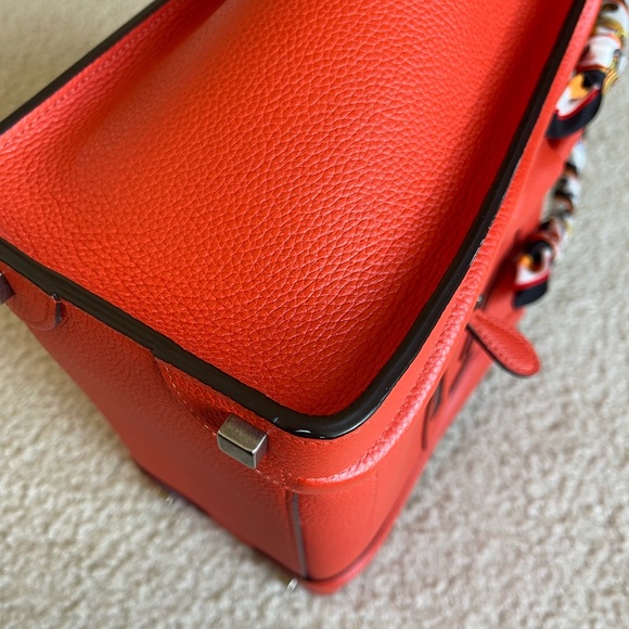 Celine Drummed Calfskin Micro Luggage Vermillion - Picture 3 of 13